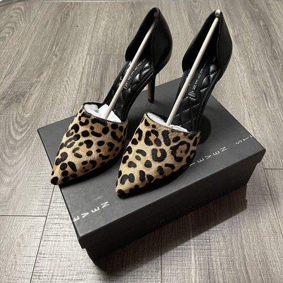 Steven By Steve Madden Shoes - NIB Steven by Steve Madden VADAH D'orsay Pumps Leopard Calf Leather Heels Sz 9